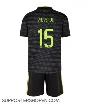 Real Madrid Federico Valverde #15 Tredje tröja Barn 2022-23 Kortärmad (+ korta byxor)